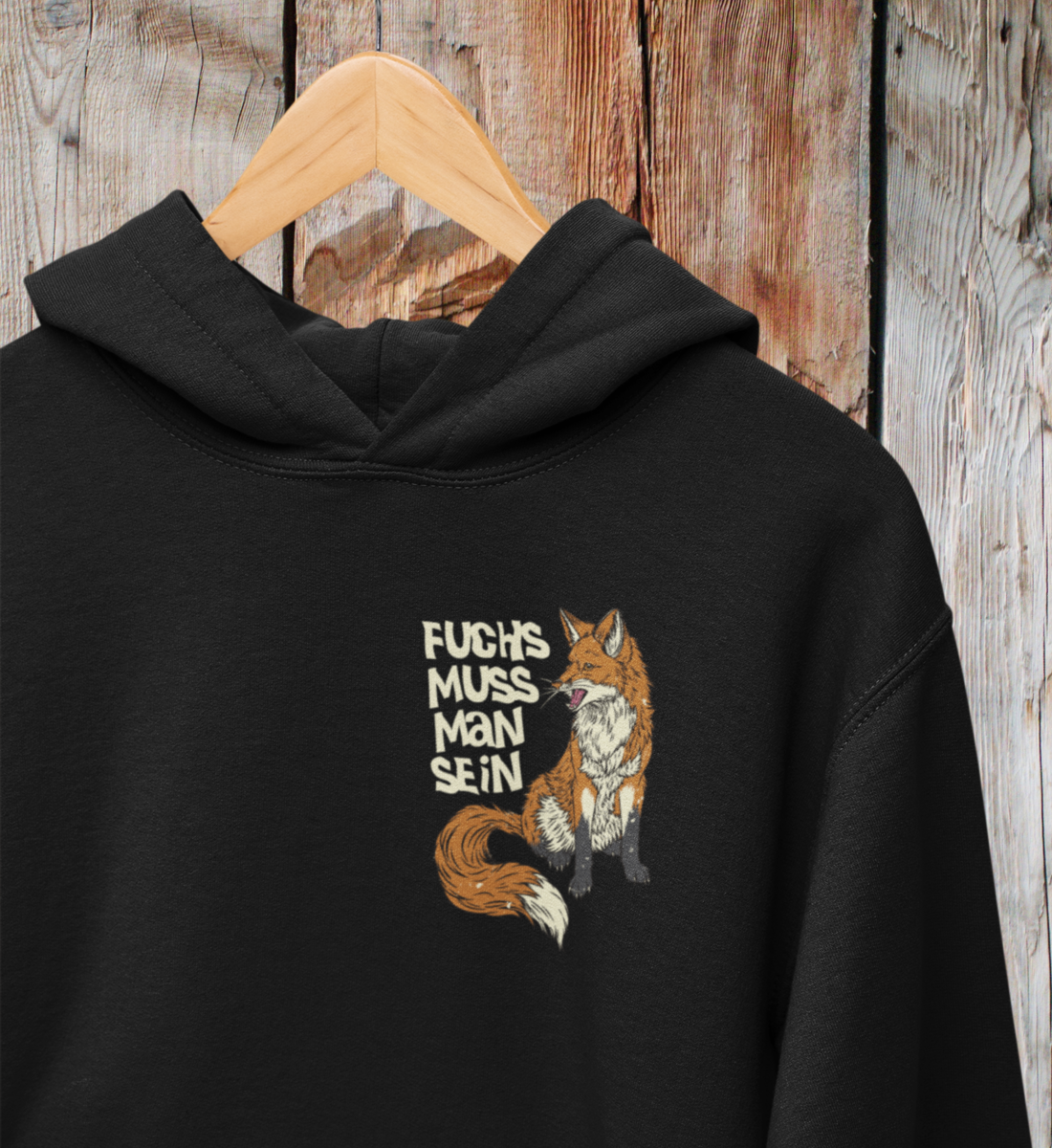 Fuchs muss man sein 100% Bio Unisex Hoodie