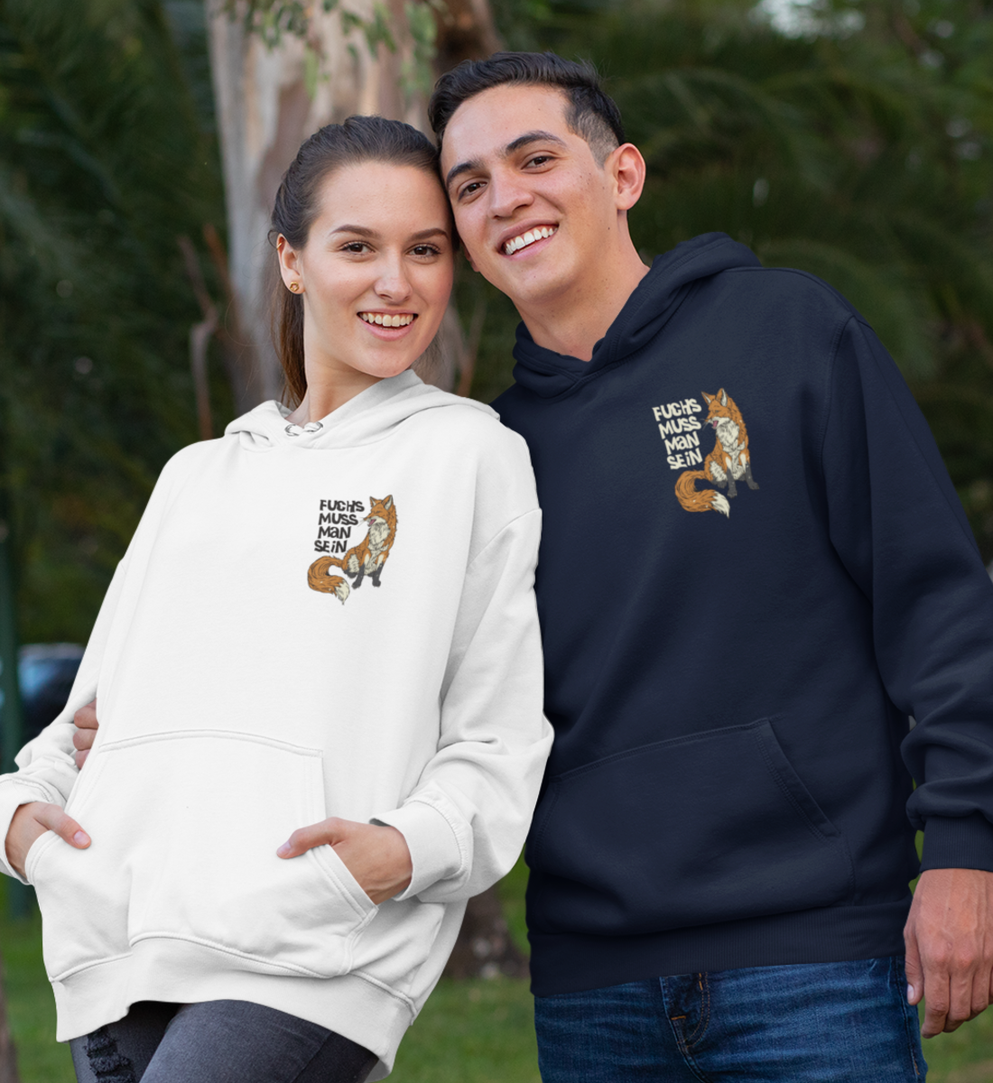 Fuchs muss man sein 100% Bio Unisex Hoodie