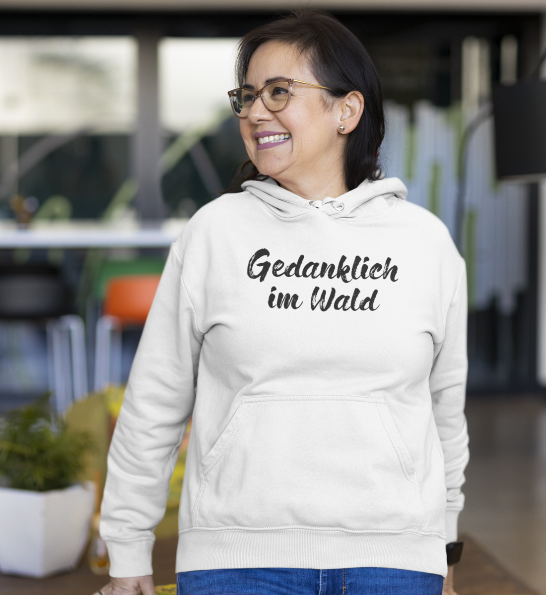 Gedanklich im Wald 100% Bio Unisex Hoodie