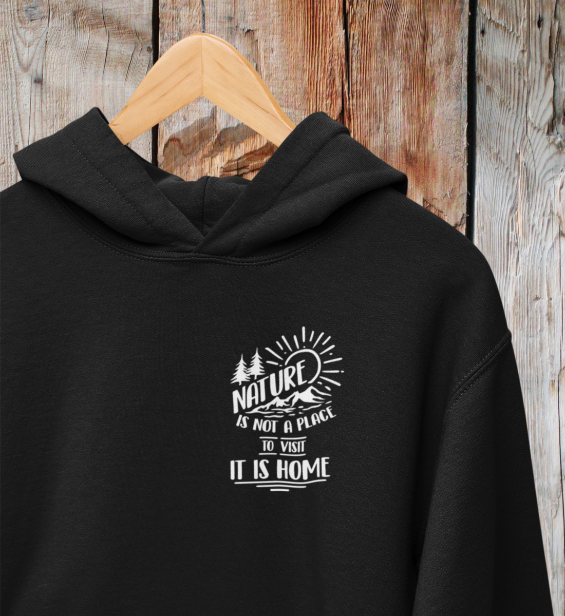 Nature is Home 100% Bio Unisex Hoodie