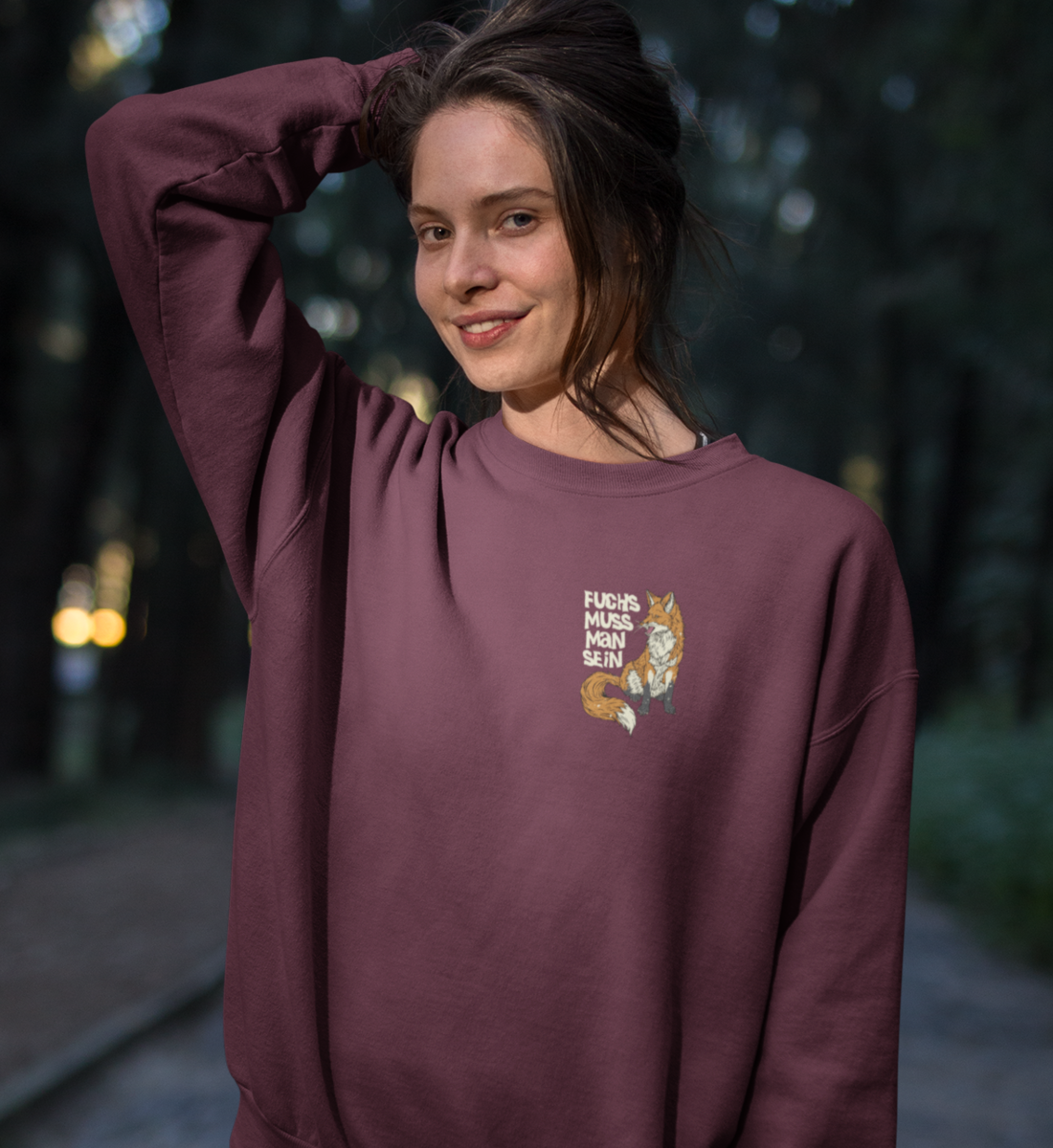 Fuchs muss man sein 100% Bio Unisex Sweatshirt