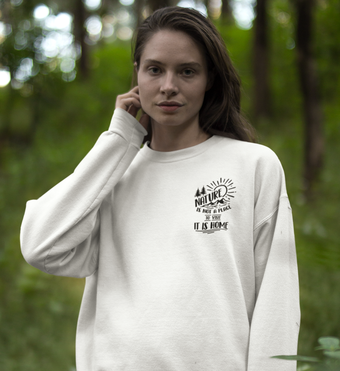 Nature is Home 100% Bio Unisex Sweatshirt