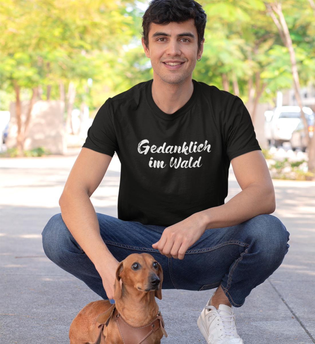 Gedanklich im Wald 100% Bio Unisex T-Shirt