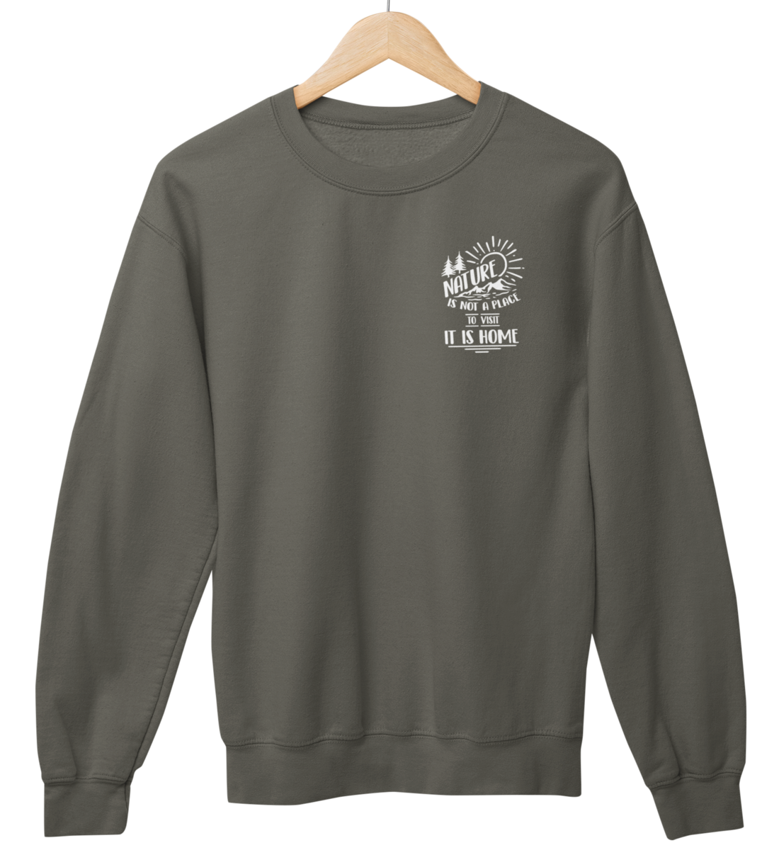 Nature is Home 100% Bio Unisex Sweatshirt