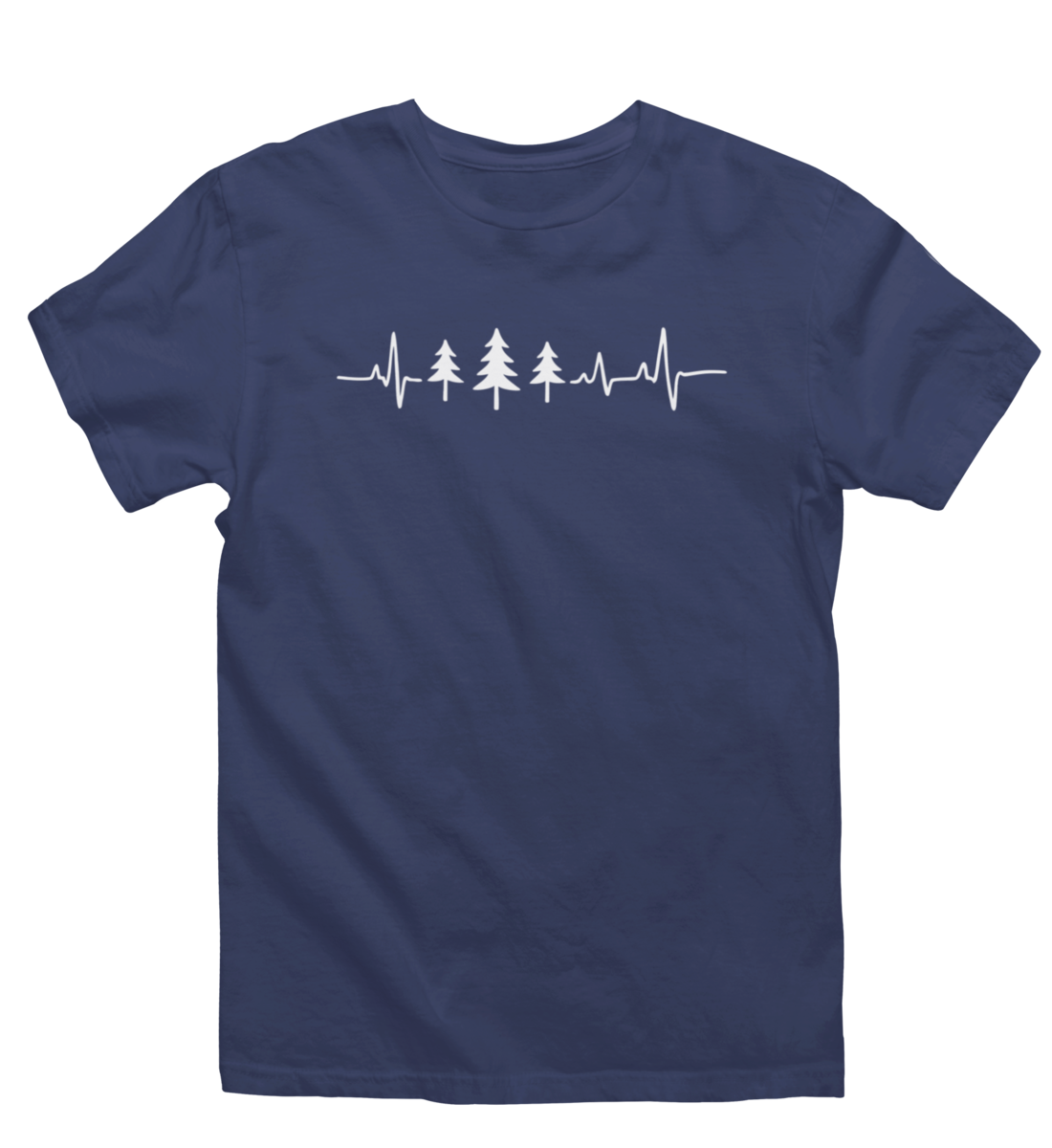 Herzschlag Fichten 100% Bio Unisex T-Shirt