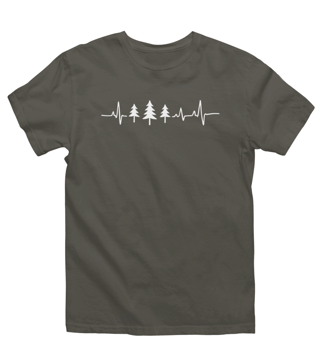 Herzschlag Fichten 100% Bio Unisex T-Shirt