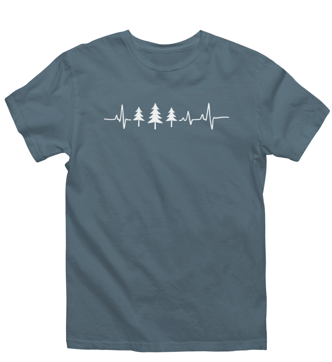 Herzschlag Fichten 100% Bio Unisex T-Shirt