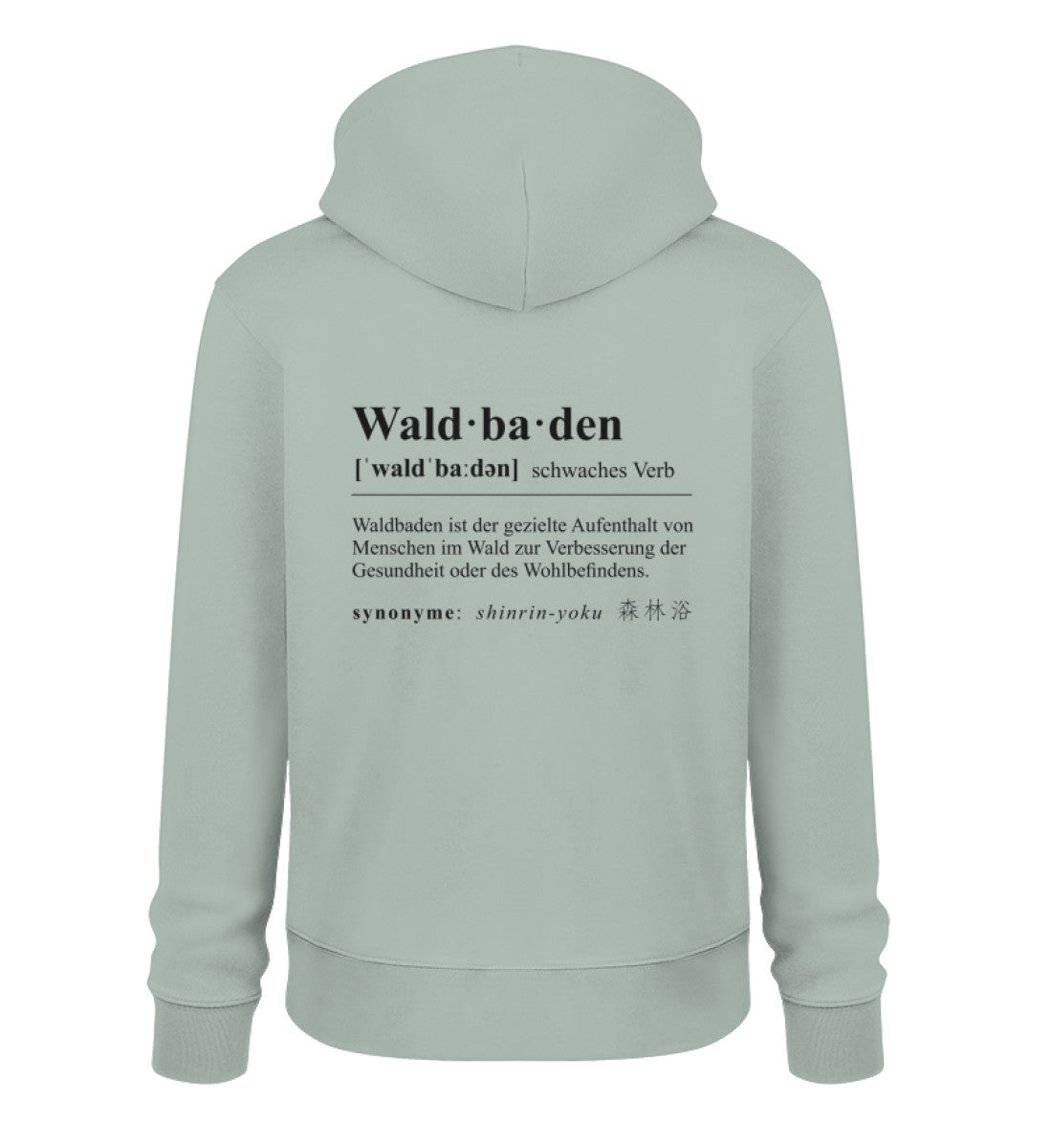 Waldbaden 100% Bio Unisex Hoodie Backprint