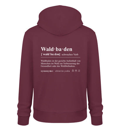 Waldbaden 100% Bio Unisex Hoodie Backprint