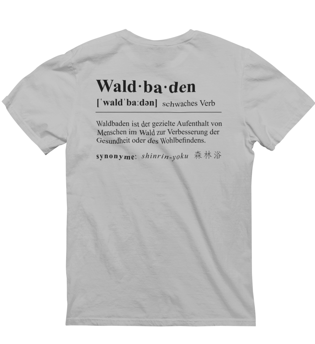 Waldbaden 100% Bio Unisex T-Shirt Backprint