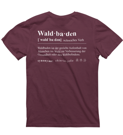Waldbaden 100% Bio Unisex T-Shirt Backprint