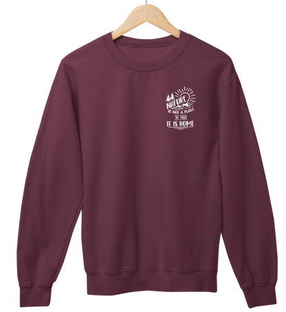 Nature is Home 100% Bio Unisex Sweatshirt