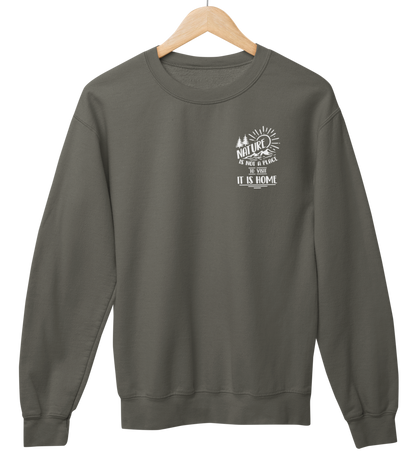 Nature is Home 100% Bio Unisex Sweatshirt