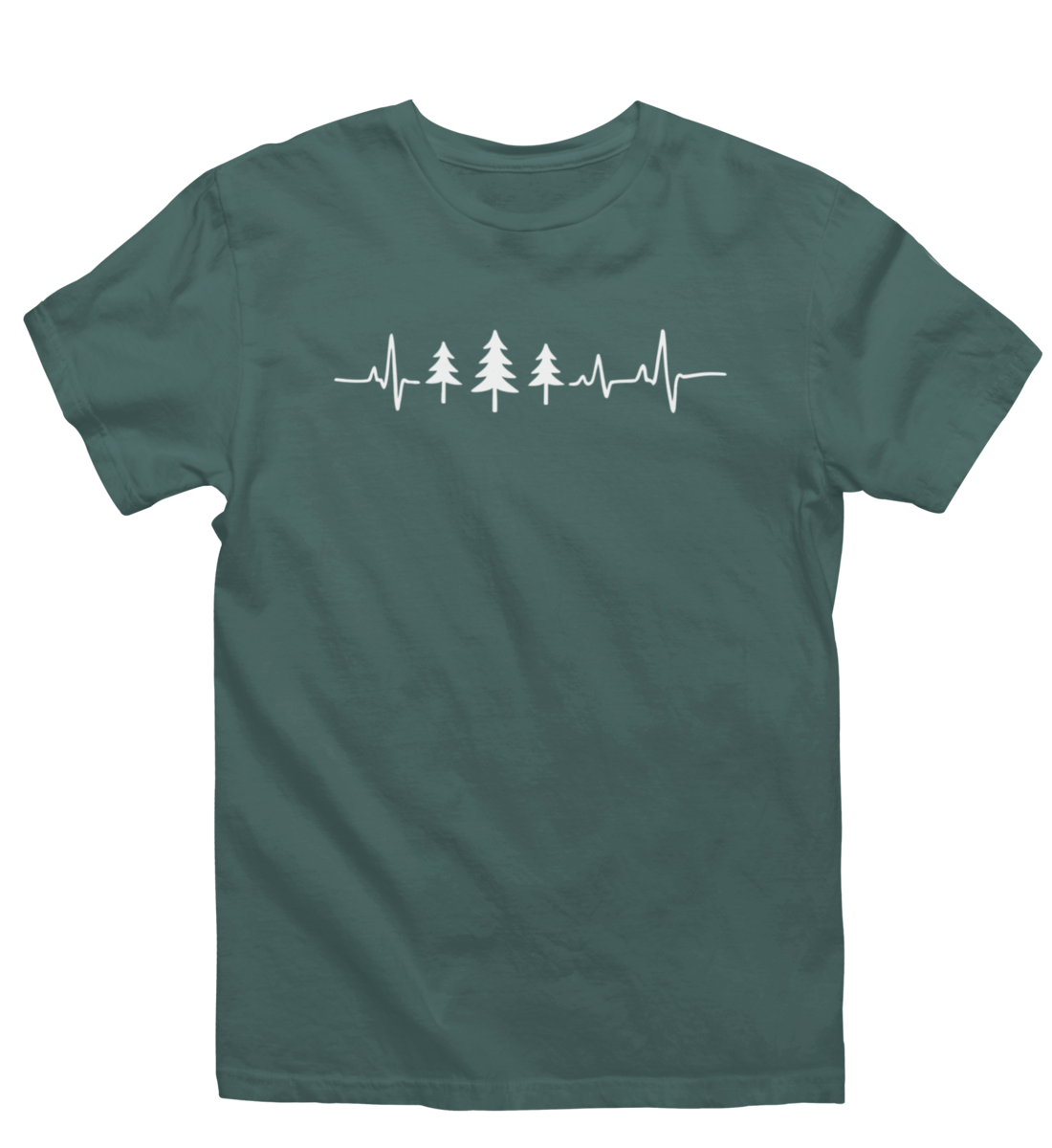 Herzschlag Fichten 100% Bio Unisex T-Shirt