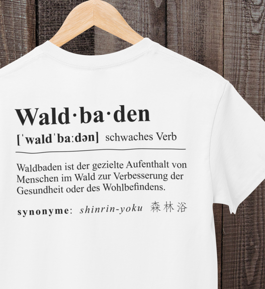 Waldbaden 100% Bio Unisex T-Shirt Backprint